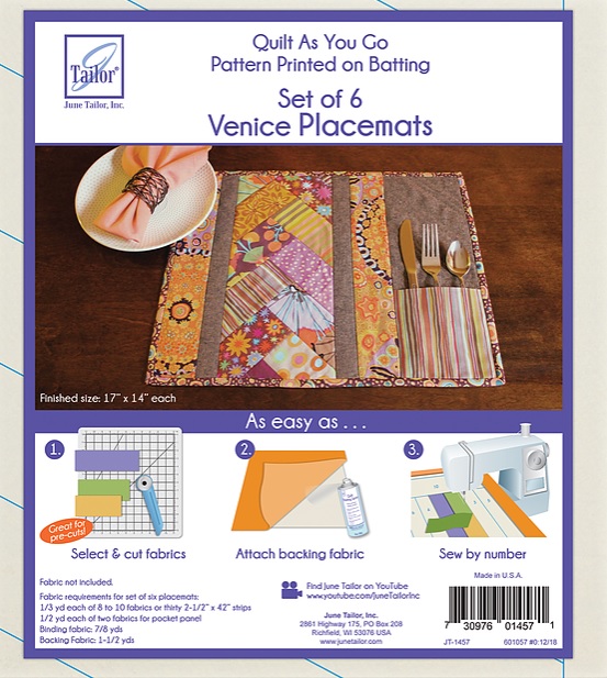 Quilt As You Go Venice Placemats